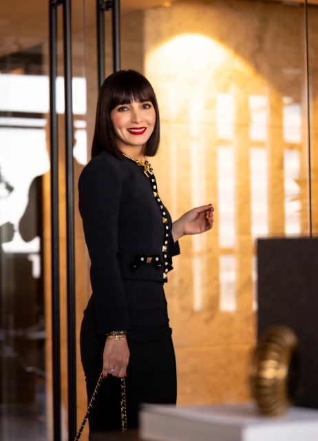 CEO addressing audience – Jamila Saadouni